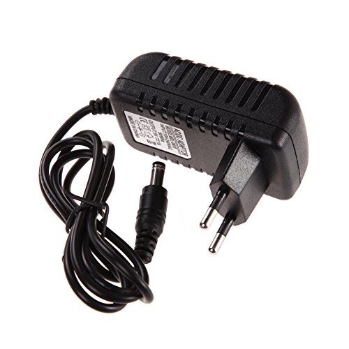 Akaddy Fuente de alimentación conmutada Power Adapter, AC 100-240V Adaptador convertidor DC 5.5 x 2.5MM 6V 1A 1000mA Cargador Enchufe de la UE