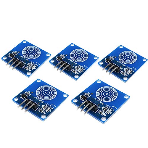 ARCELI DIY 5PCS TTP223B Módulo de Interruptor de Sensor de Contacto Capacitivo Digital para Arduino