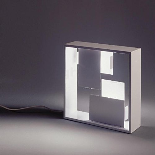 Artemide Fato E14 30W Halógeno Color blanco lámpara de mesa - lámparas de mesa (Color blanco, Metal, Salón, IP20, E14, 2 bulb(s))