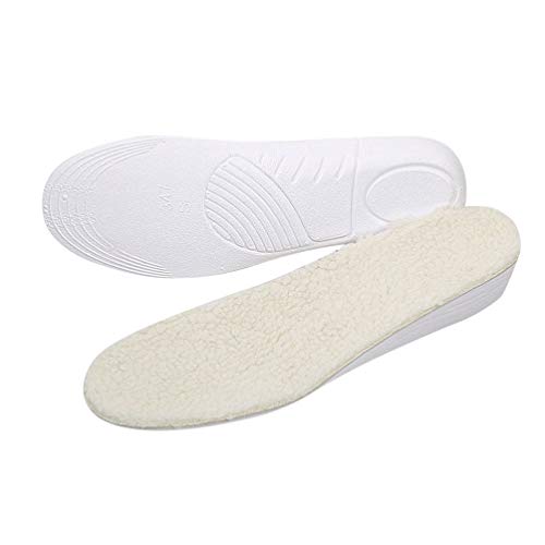 Artibetter 1 Pair Height Increase Shoe Insoles Full Pad Arch Comfort Insole Wool Insoles Shoe Lifts Winter Warm Height Increase Shoe Pads S (1.5cm)