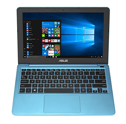 ASUS E202SA-FD0078T - Ordenador Portátil de 11.6" HD (Intel Celeron N3060 , 4 GB RAM, 500 GB HDD, Intel HD Graphics 400, Windows 10 Home) Azul - Teclado QWERTY Español