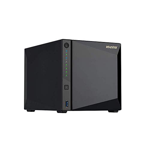 Asus Tor AS4004T - Sistema NAS de 4 bahías 10G (procesador Dual-Core de 1,6 GHz, Memoria RAM DDR4 de 2 GB, 1 x 10G LAN, 2 x Gigabit LAN, 2 x USB 3.1)