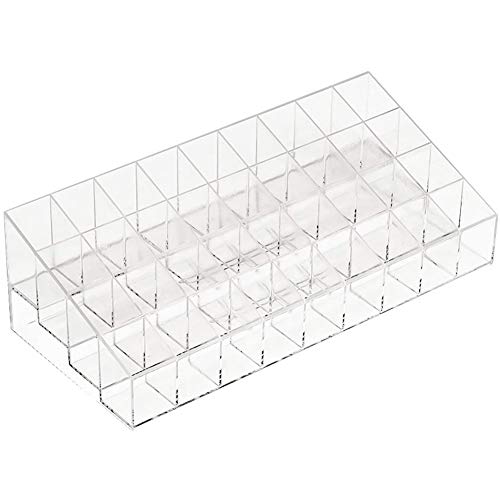 Barra De Labios Transparente Estante Caja De Maquillaje Caja De Almacenamiento Cosmético Estante Pantalla Lápiz Labial