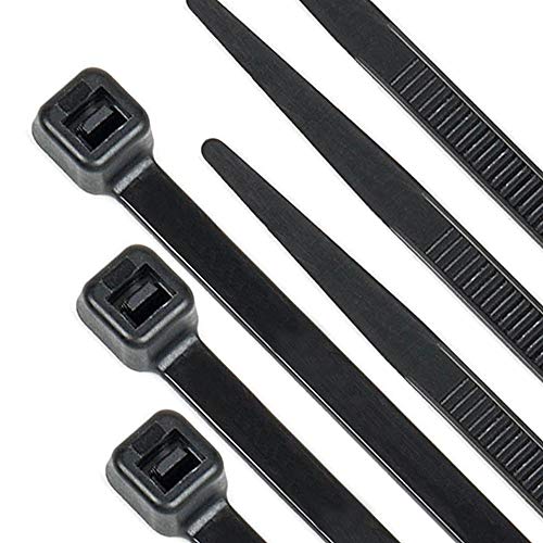 Beshine Bridas para Cables - 300mm x 7.6mm Bridas de Nailon, 100 Unidades, Negro