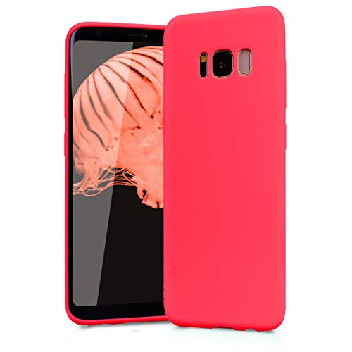 BESTCASESKIN Funda Compatibile con Samsung Galaxy S8 Plus Carcasa Silicona [Colores del Caramelo] Protector Ultra-Delgado TPU Goma Gel Flexible Caso teléfono móvil Protección Case, Rojo