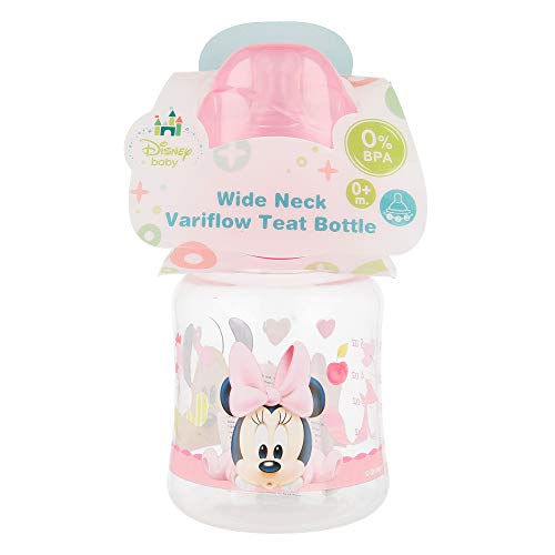 BIBERON CUELLO ANCHO 150 ML | TETINA SILICONA 3 POSICIONES MINNIE MOUSE - DISNEY - BABY PAINT POT