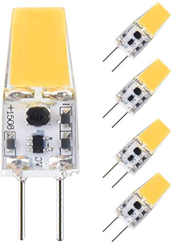 Bonlux 3W Bombilla G6.35 GY6.35 LED 12V Bi-Pin Lámpara con 300lm, 35W Equivalente (5-Unidades, Luz Cálida 3000K)