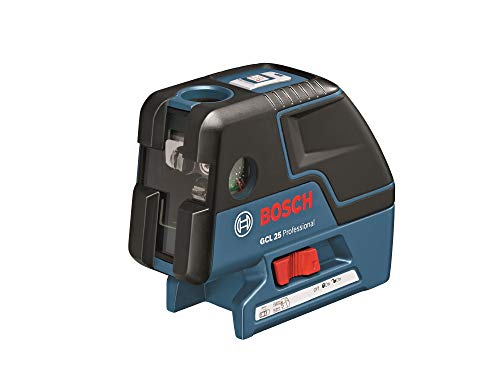 Bosch Professional GCL 25 - Nivel láser combinado (alcance 10 m, 2 líneas + 5 puntos, láser rojo, trípode, con funda, en caja)