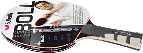 Butterfly Timo Boll Black - Pala de ping pong ( 2 mm, Timo Boll ), color Negro / azul