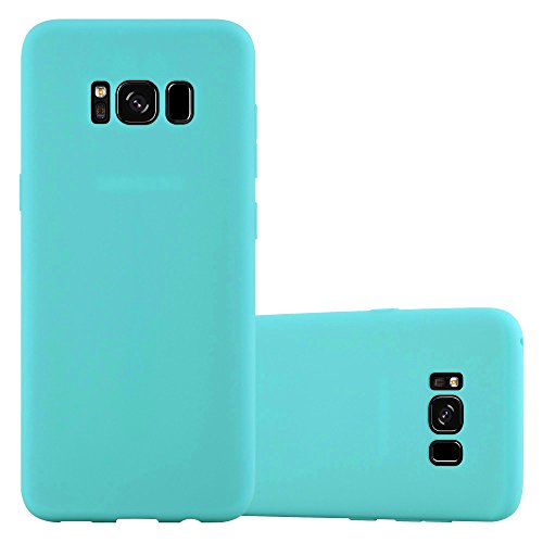 Cadorabo Funda para Samsung Galaxy S8 Plus en Candy Azul - Cubierta Proteccíon de Silicona TPU Delgada e Flexible con Antichoque - Gel Case Cover Carcasa Ligera