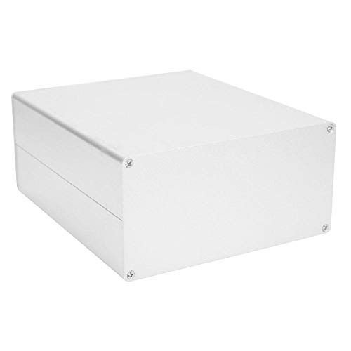 Caja de proyecto de aluminio Caja de empalmes de plata mate Caja de placa de PCB DIY Tipo dividido Caja de caja electrónica 80x160x180 mm