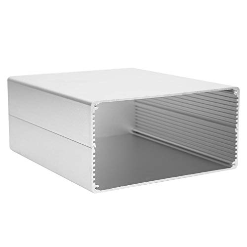 Caja Econobox de Aluminio, Caja de Proyecto de Aluminio DIY Electrónico de Tipo Split de Plata Mate, 80x160x180 Mm