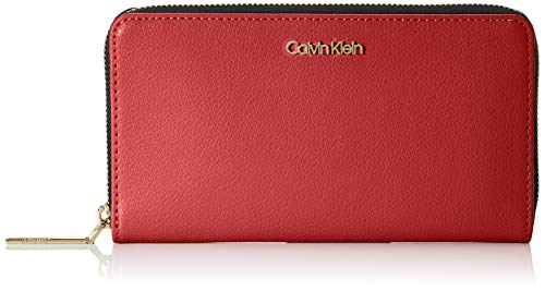 Calvin Klein ENFOLD LARGE ZIPAROUND XLMujerBolsos bandoleraRojo (Barn Red) 2.5x11x20 centimeters (B x H x T)