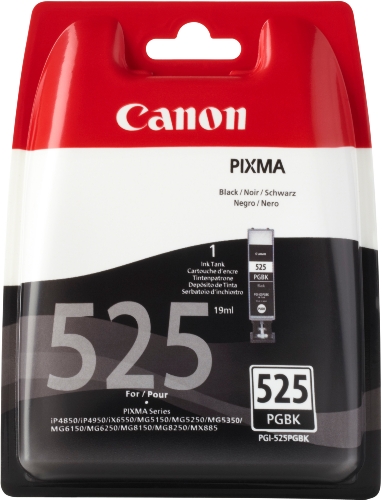 Canon PGI-525 Cartucho de tinta original Negro para Impresora de Inyeccion de tinta Pixma MX715-MX885-MX895-MG5150-MG5250-MG5350-MG6150-MG6250-MG8150-MG8250-iP4850-iP4950-iX6550