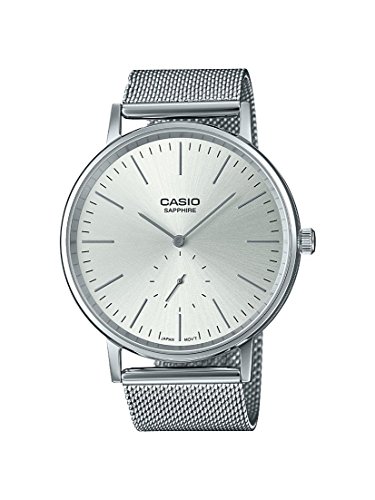 Casio Reloj Analógico para Hombre de Cuarzo con Correa en Acero Inoxidable LTP-E148M-7AEF