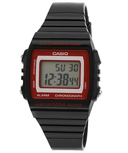 Casio W-215H-1A2VDF (I077) - Reloj para Mujeres, Correa de Goma Color Negro