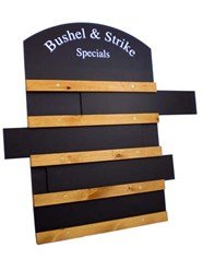 Chalkboards UK - Tablero Deslizante A1 (tamaño Grande: 594 mm de Ancho x 841 mm de Alto, Madera, Negro, 90 x 60 x 2 cm)