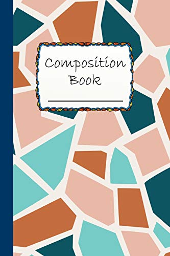 Composition Book: Special Mosaic Design Composition Book for everyone - Wide Ruled Book - colorful decoration