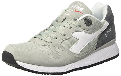 Diadora V7000 Nyl II, Zapatillas de Gimnasia para Hombre, Gris (Grigio Tempestagrigio Acciaio), 45.5 EU