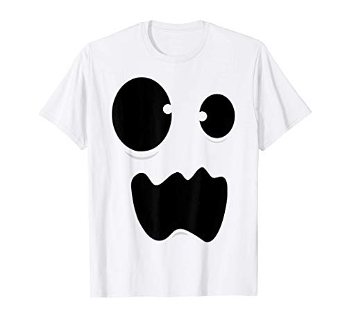 Disfraz de fantasma Cara de fantasma divertido Halloween Camiseta