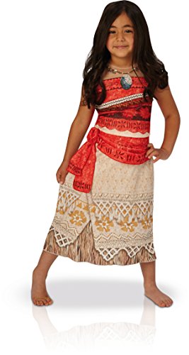 Disney Moana - Disfraz de Vaiana para niña, infantil 5-6 años (Rubie's 630511-M)