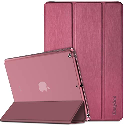 EasyAcc Funda para iPad 9.7 2018 iPad 6/2017 iPad 5, Ultra Slim Premium Piel sintética con función de Encendido y Apagado automático para iPad de 9.7 Pulgadas A1822 A1823 A1954 A1893 [Morado Ciruela]