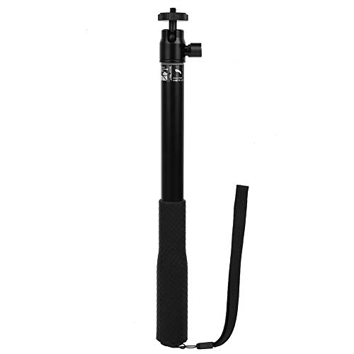 EBTOOLS Monopod de mano para cámara, 12 pulgadas, 3 secciones, aleación de aluminio, varilla de extensión monopie multifunción 1/4 orificio de tornillo