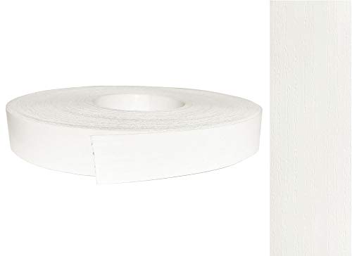 EisenRon - Cinta de melamina para bordes (22 mm x 10 m, con adhesivo termofusible), color blanco