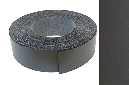EisenRon - Cinta de melamina para bordes (45 mm x 5 m), color gris oscuro