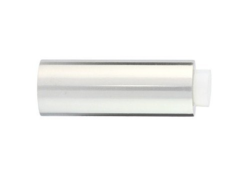 EVI Herrajes 04019875BTPMAM Tope pared-manilla, acabado mate (acero inoxidable) goma de color blanco, INOX, 28x75mm