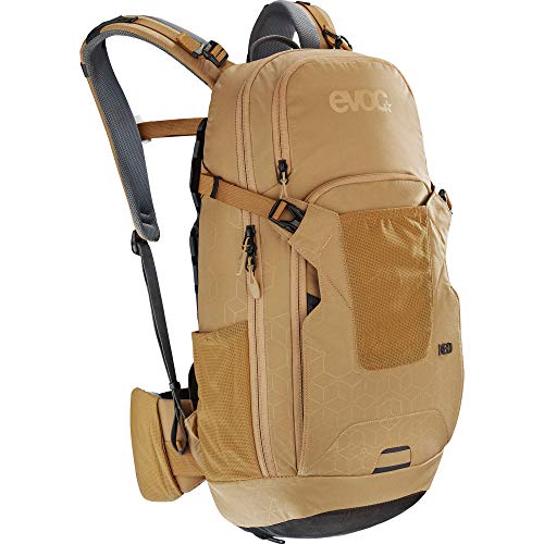 EVOC Neo 16l Mochila Nylon Oro - Mochila para portátiles y netbooks (Nylon, Oro, Monótono, Hombres, Bolsillo Frontal, Bolsillo Lateral, Top Pocket, Cremallera)