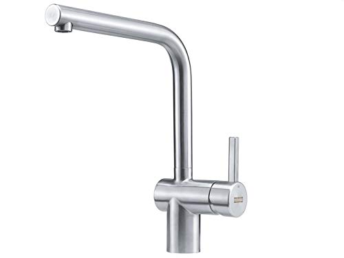 Franke Atlas Neo Acero inoxidable - Grifo (Retirable, Acero inoxidable, Grifos de palanca, Solo, Tipo L, Cerámico)