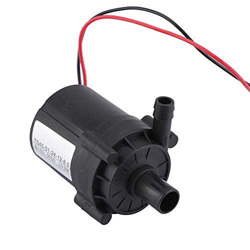 FTVOGUE DC 12V 24V Motor sin escobillas Bomba de circulación Sumergible de Agua Solar Ajustable Bomba de Agua Sumergible(12V)