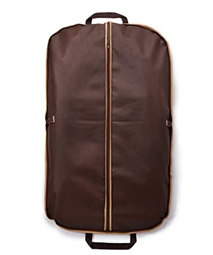 Fyore transpirable ropa bolsa de transporte para traje y Vestido Ropa impermeable doble plegable mango para viaje 120 * 60 cm, café