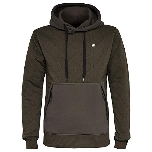 G-STAR RAW Utility Quilted Hooded Relaxed Sudadera con Capucha, Asfalt C547-995, XL para Hombre