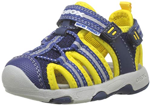 Geox B Sandal Multy Boy B, Sandalias de Punta Descubierta Bebé-Niños, Azul (Navy/Yellow C0657), 20 EU