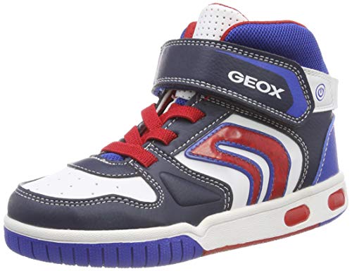 Geox JR Gregg B, Zapatillas Altas Niños, (Navy/White C4211), 34 EU