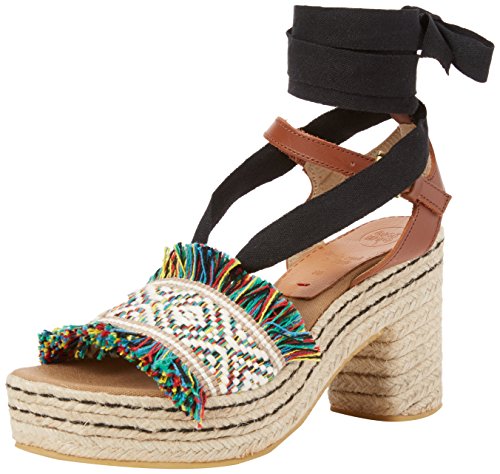 Gioseppo ESTRETA, Sandalias de Cuña Mujer, Multicolor (Cuero), 41 EU