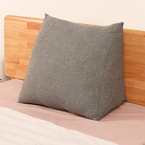 GYDXY Almohada De Lectura Cabecero Tapizado del Respaldo Cuña Triangular, Acolchado Cabecero Cojines Algodón Tejido De Algodón PP Relleno Lavable Desmontable para Daybed Office Lumbar Pad