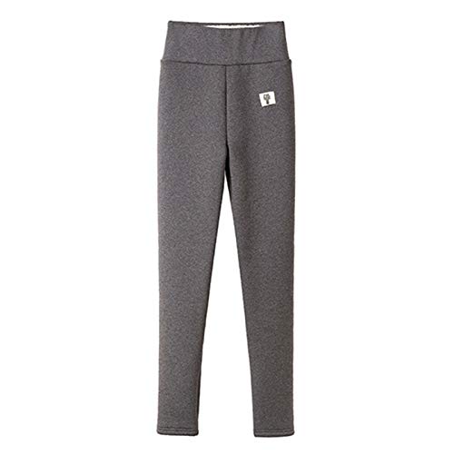 Hacrft Polainas Mujeres Súper Gruesas Leggings, Peso 700g, Pantalones De Lana Gris Cálida Cintura Alta Elástica Delgado Invierno Cálido Leggings De Moda Y Versátil (Size : XXX-Large)