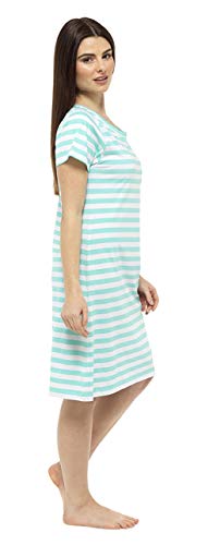 Hari Deals Mujer Camisón Camiseta Lema Pijama Camisón Camisa - Verde, 8-10 GB