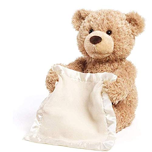 HJCC Oso De Peluche Peluche Eléctrico Peekaboo Brazos Parlantes Pueden Moverse Peluche Rizado Marrón Relleno De Algodón PP Apto Regalos Encantadores, Juguetes para Niños, Cumpleaños