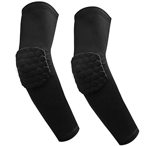 IULONEE Protección de Apoyo para el Codo 1 par Deportivo Protector de Codo Cojines Mangas del Brazo (XL)