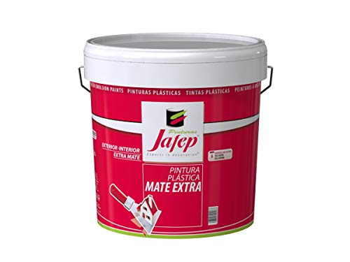 JAFEP Pintura Plastica Mate Colores Vivos Interior Rojo Vivo 750 Ml