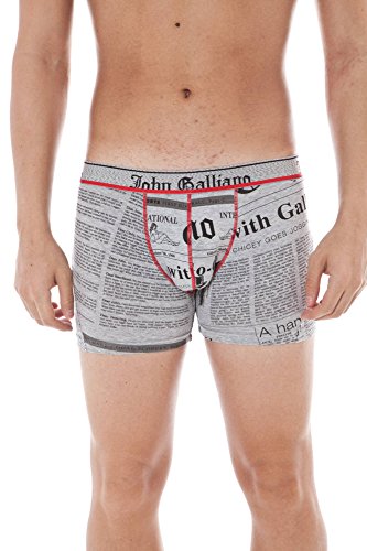 John Galliano 1500-L60 Calzoncillos Hombre gris 2220 II