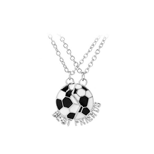 Joyería Creativa Mejores Amigos Collar Fútbol Fútbol Amistad Collares Pendientes Dos Porciones De Fútbol Regalos Del Día De Madres