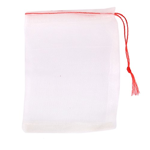 joyMerit 20pcs 15x10cm Cordón Nylon Mesh Filter Media Bags Net Bag Sock
