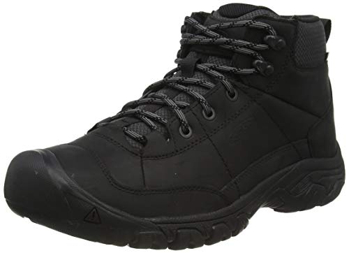 KEEN Targhee 3 Chukka Mid Height Waterproof, Botas Modelo Hombre, Negro/Gris, 41 EU