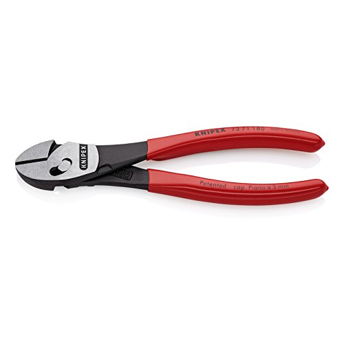 KNIPEX TwinForce Alicate de corte diagonal de alto rendimiento (180 mm) 73 71 180