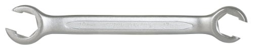 KS Tools 517.0268 Llave poligonal doble abierta, cabezas acodadas 15°, hexagonal (entrecaras 24 x 27 mm), 24x27mm